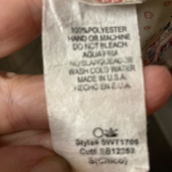 Red and Blue Paisley Print kimono/cover-up with Relaxed Style with lace trim - Picture 4 of 4